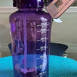 Purple 1 Gallon Water Bottle